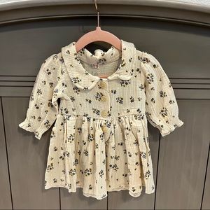 Long Sleeve Floral Dress - size 70 (EUC)